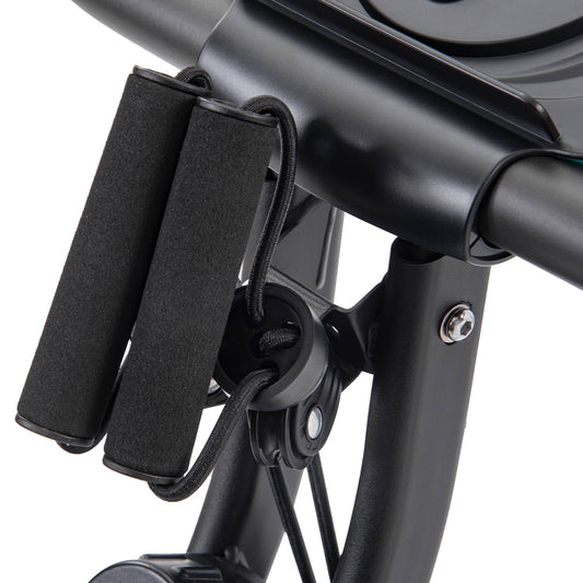 2-in-1 Folding Exercise Bike (Upright + Recumbent) – 10 Resistance Levels, LCD Monitor, Arm Bands & Backrest | Home Cardio Bike