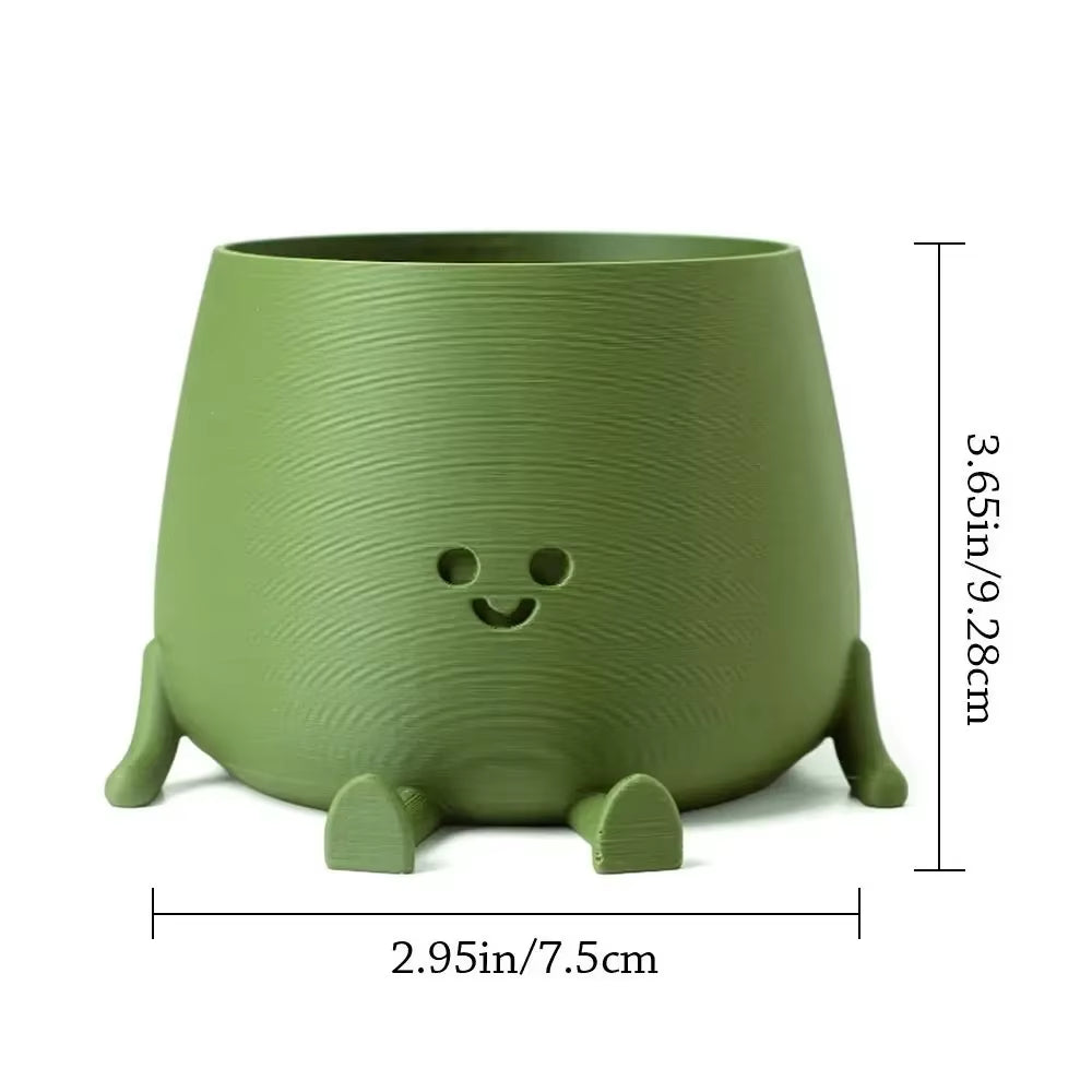 Interesting Resin Flowerpot Thickened Garden Supplies Potted Bonsai Large-Diameter Hydroponic Planter for Home Decoration